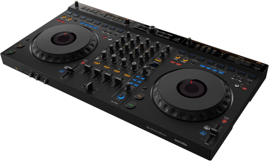 Pioneer DDJ-GRV6 by AlphaTheta | 4-Channel DJ Controller with Groove Circuit & Stems FX | Performance Controller with FX Pads & USB-C