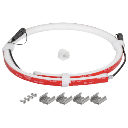 Ape Labs NeonStripe 3 | 3.28ft IP65 RGBaW LED COB Strip, Cuttable with Pig Tails, Install Hardware Included (ID: 100305)