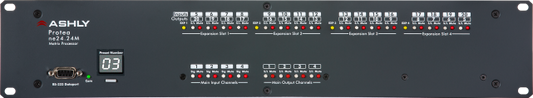 Ashly ne24.24MT (8×12) | 8x12 DSP Matrix Processor | Modular I/O with Protea Control