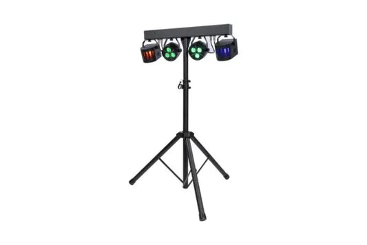 ColorKey PartyBar GO | Battery-Powered Multi-Effect Light System | Includes Stand, Bag & Remote
