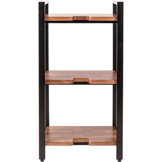 Wavebone Jenga Triple Shelf Wood | Studio Storage Rack | Three Tier Equipment Shelf