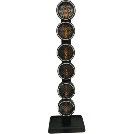 Crisp VINTAGE HALOX | 6×40W Warm White COB with RGB Halo | 135 FX & Infinite Rotation