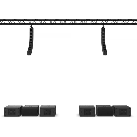 LD Systems MAILA XL | 17.5kW Flown Stereo Line Array System | 6x Dual 15in Bandpass Subs + SmartLink+