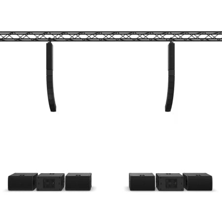 LD Systems MAILA XXL | 20kW Flown Stereo Line Array System | 6x Dual 15in Bandpass Subs + 16 Satellites