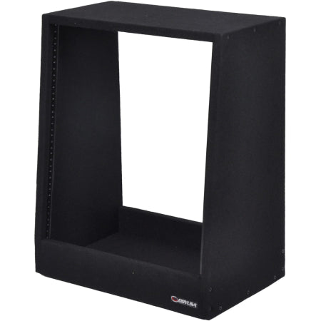 Odyssey CRS12USS131625 | 12U Carpeted Studio Rack MKII | Angled MDF Rack with Steel Rails