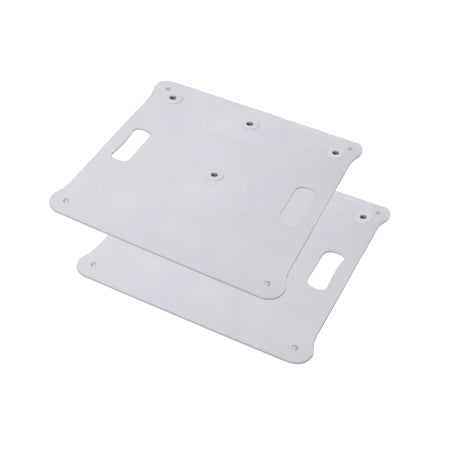ProX X-POLARISWHX2PLATES | Pair of White M20 Base Plates | Heavy-Duty Mounts with Carry Bags