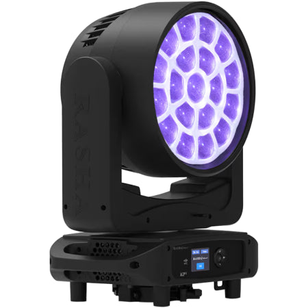 Rasha K2 FX | RGBW Wash with Aura FX Panel | 5°–55° Zoom + Infinite Pan/Tilt