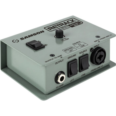 Samson SARETRACK | Passive Reamping DI Box | XLR/TRS Input for Guitar Amps