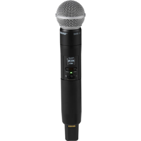 Shure SLXD2+/58=-G57 | SM58 Capsule Handheld Transmitter | Digital UHF 470–608 MHz