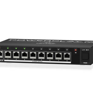 Behringer P16 D | 16 Channel ULTRANET Distributor | 8 Port Personal Monitoring Hub