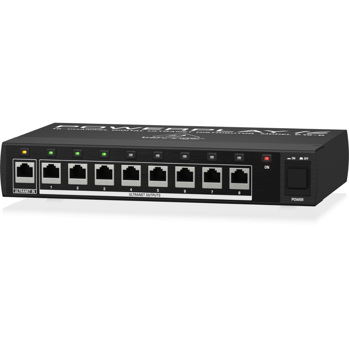 Behringer P16 D | 16 Channel ULTRANET Distributor | 8 Port Personal Monitoring Hub
