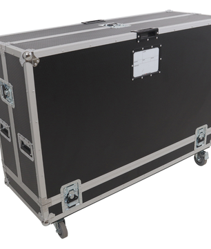 ProX XS-TV55FMW | 55 Inch LED TV Flight Case | Floor Monitor Road Case with 4 Inch Wheels