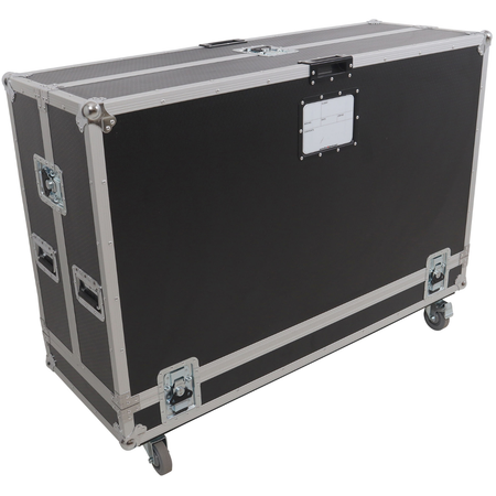 ProX XS-TV55FMW | 55 Inch LED TV Flight Case | Floor Monitor Road Case with 4 Inch Wheels