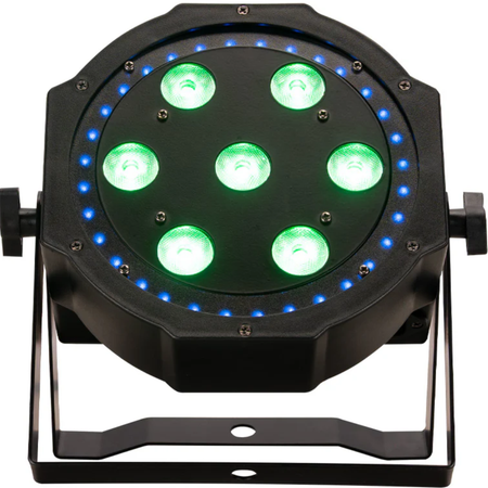 Eliminator LP 8R | 7x8W RGBW Flat Par + LED Ring | DMX & Remote with 38-Channel Mode