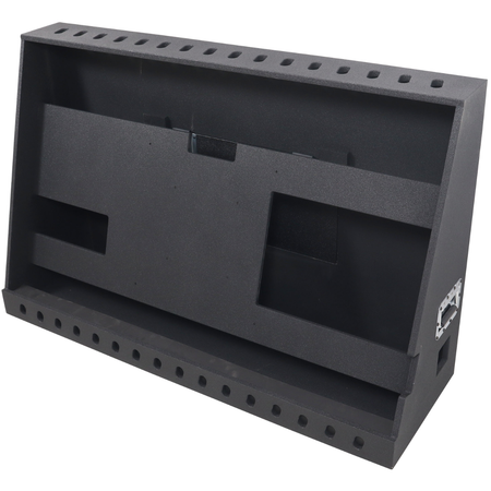 ProX XS-TV55FMW | 55 Inch LED TV Flight Case | Floor Monitor Road Case with 4 Inch Wheels