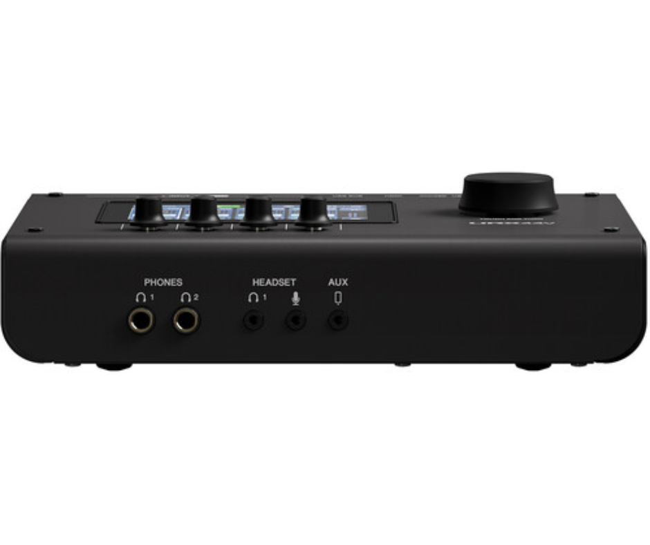 Yamaha URX44V B | 32-Bit Audio/Video Interface with HDMI I/O | 4 Mic Inputs + microSD Multitrack Recording