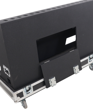 ProX XS-TV55FMW | 55 Inch LED TV Flight Case | Floor Monitor Road Case with 4 Inch Wheels