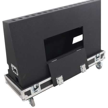 ProX XS-TV55FMW | 55 Inch LED TV Flight Case | Floor Monitor Road Case with 4 Inch Wheels