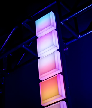 Blizzard Lighting InfiniPix Lil Spektro | Pixel-Mappable RGB Tower | 196 LEDs & Silent Fanless Design