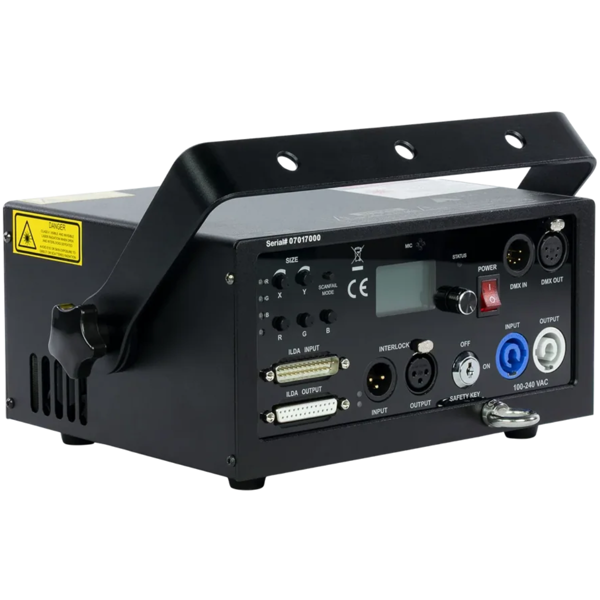 Pangolin Unity Raw 3 | DMX + ILDA, 3W Laser | Laser Projector with QuickShow Software