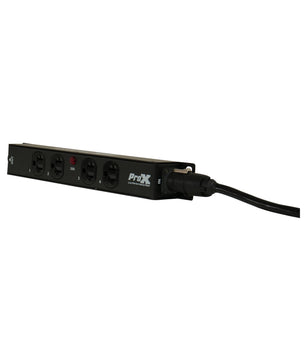 ProX XPWEDX4MAYA | 4 Outlet 20A Power Distribution Box | True1 IN/OUT Pass-Through Design