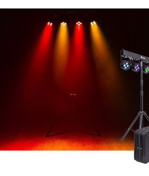 ColorKey PartyBar Mobile 100 EL | Wireless LED Lighting System | Battery-Powered with Stand & Case