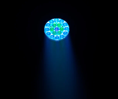 Eliminator Mega Par Z Wash | 19x15W RGBW LEDs + Zoom | 10°–60° Beam with Circle Control