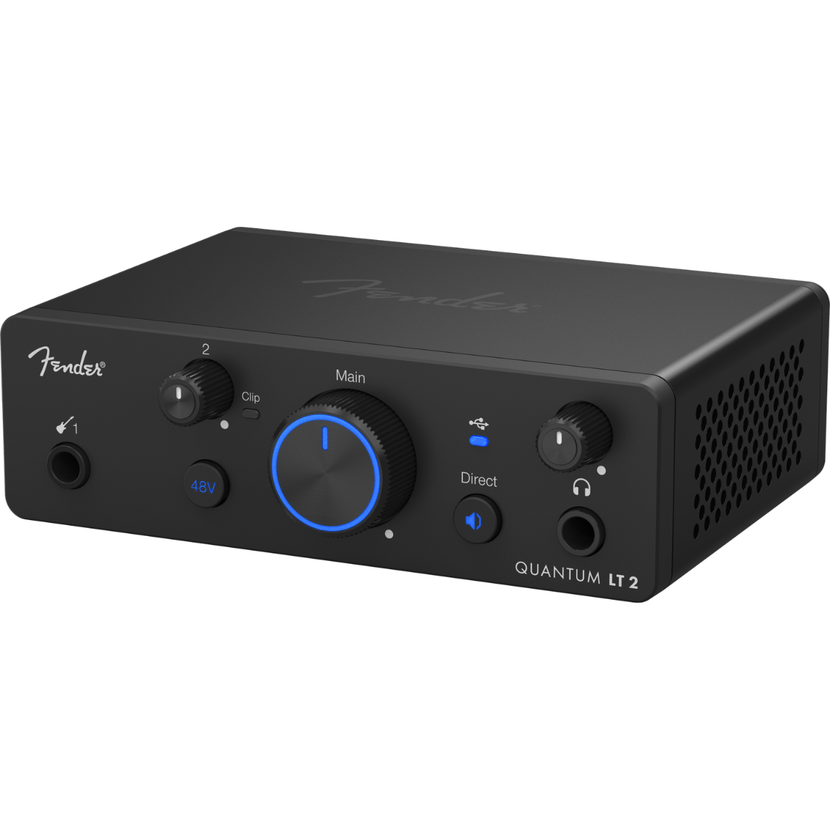 Fender Quantum LT 2 | 2x2 USB-C Interface | 75dB MAX-HD Preamp with Loopback