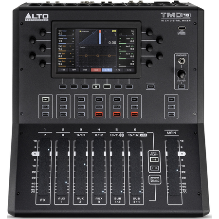 Alto Pro TMD16 | 16-Channel Digital Mixer with FX | Bluetooth, USB & Touch Faders