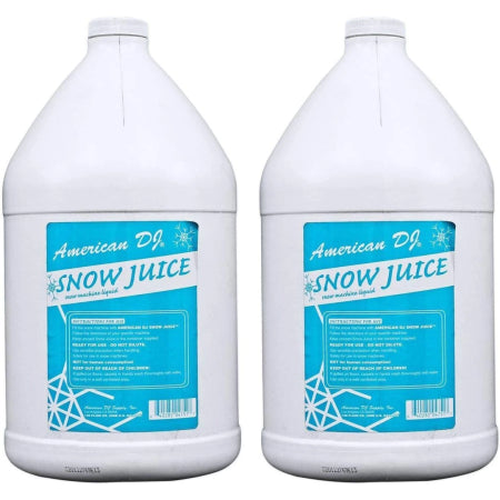 American DJ Snow Gal 2-Pack | 2 Gallons of Snow Machine Fluid for Flurry Effects