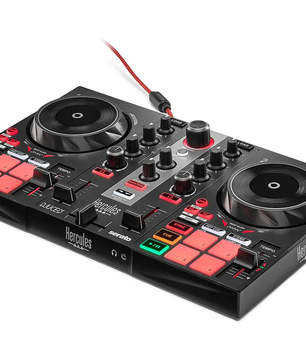 Hercules DJControl Inpulse 200 MK2 | 2-Deck Controller with STEMS & Light Guides | Serato DJ Lite + DJUCED Integration