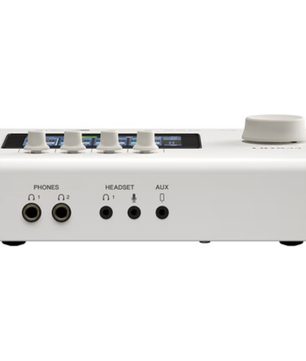 Yamaha URX44 W | 32-Bit Interface with DSP & Touchscreen | 4 Mic Inputs + microSD Recording