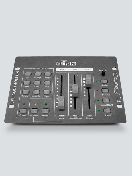 Chauvet DJ Obey 3 | 3-Channel RGB DMX Controller | Sound-Activated & Auto Modes