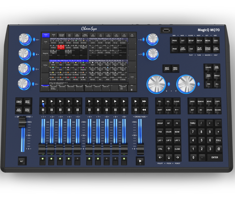 ChamSys MagicQ MQ70 | 24 Universe Console with UPS & Wi-Fi | Compact, Fanless, Carry-On Design
