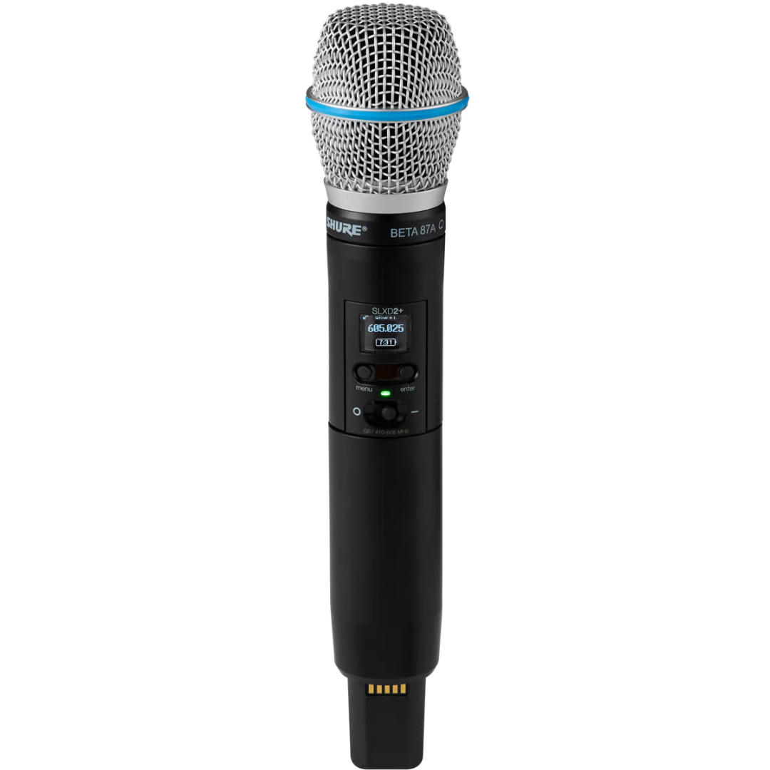 Shure SLXD24+/B87A-G57 | Handheld Wireless with Beta 87A Mic | 138MHz Tuning & ShowLink® Control
