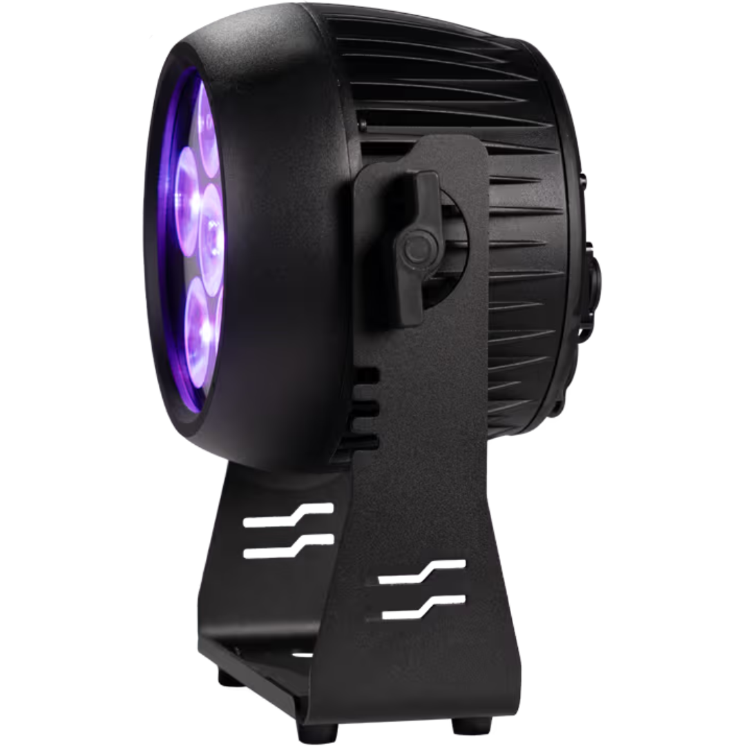 Rasha Par Guard Pro | Battery UV HEX Par - 26,000 Lux | IP65 Outdoor with Wireless DMX