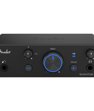 Fender Quantum LT 2 | 2x2 USB-C Interface | 75dB MAX-HD Preamp with Loopback