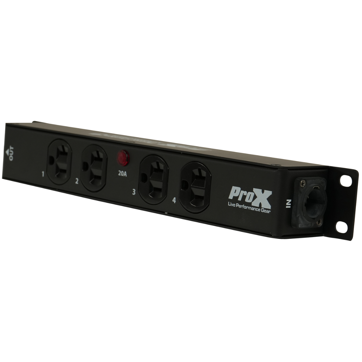 ProX X PWEDX4MAYA | 4 Outlet Edison Power Strip | TRUE1 IN/OUT 20A Power Center