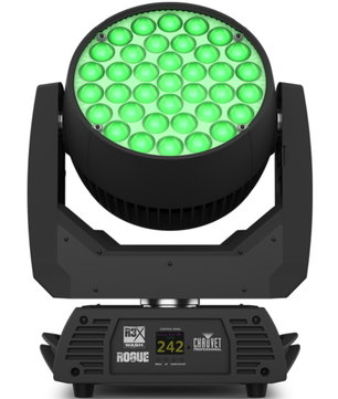 Chauvet Pro Rogue R3X Wash | 37x25W RGBW LEDs - 13,440 Lumens | Pixel-Mapping Moving Head with 9-Zone Control