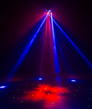 Eliminator CenterDroid | RGBW LED + Laser Centerpiece | Rotating Lens & Tilting Arms