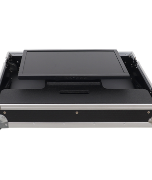 ProX XS TV32FMW | 32 Inch LED TV Flight Case | Adjustable Floor Monitor Case with Wheels