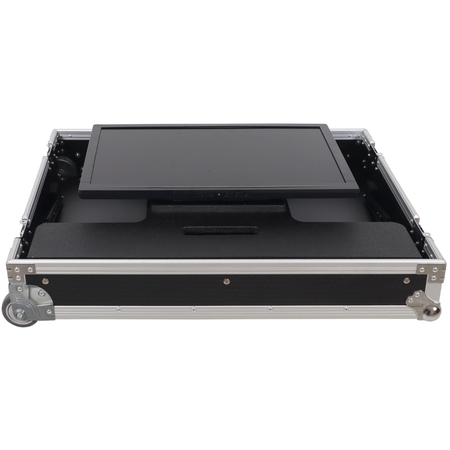 ProX XS TV32FMW | 32 Inch LED TV Flight Case | Adjustable Floor Monitor Case with Wheels