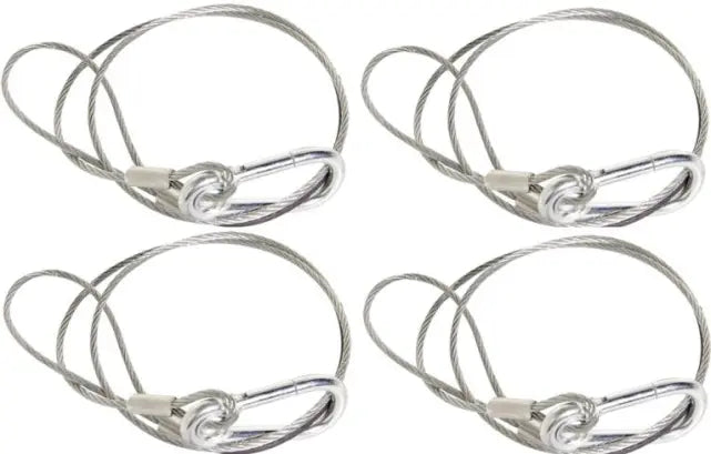 Chauvet DJ CH-05 4-Pack | Safety Cables to Secure Lighting Fixtures