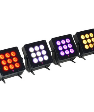 Ape Labs Marvel Pix TourBox | Set of 4 Battery-Powered IP65 LED Uplights w/ Pixel Control