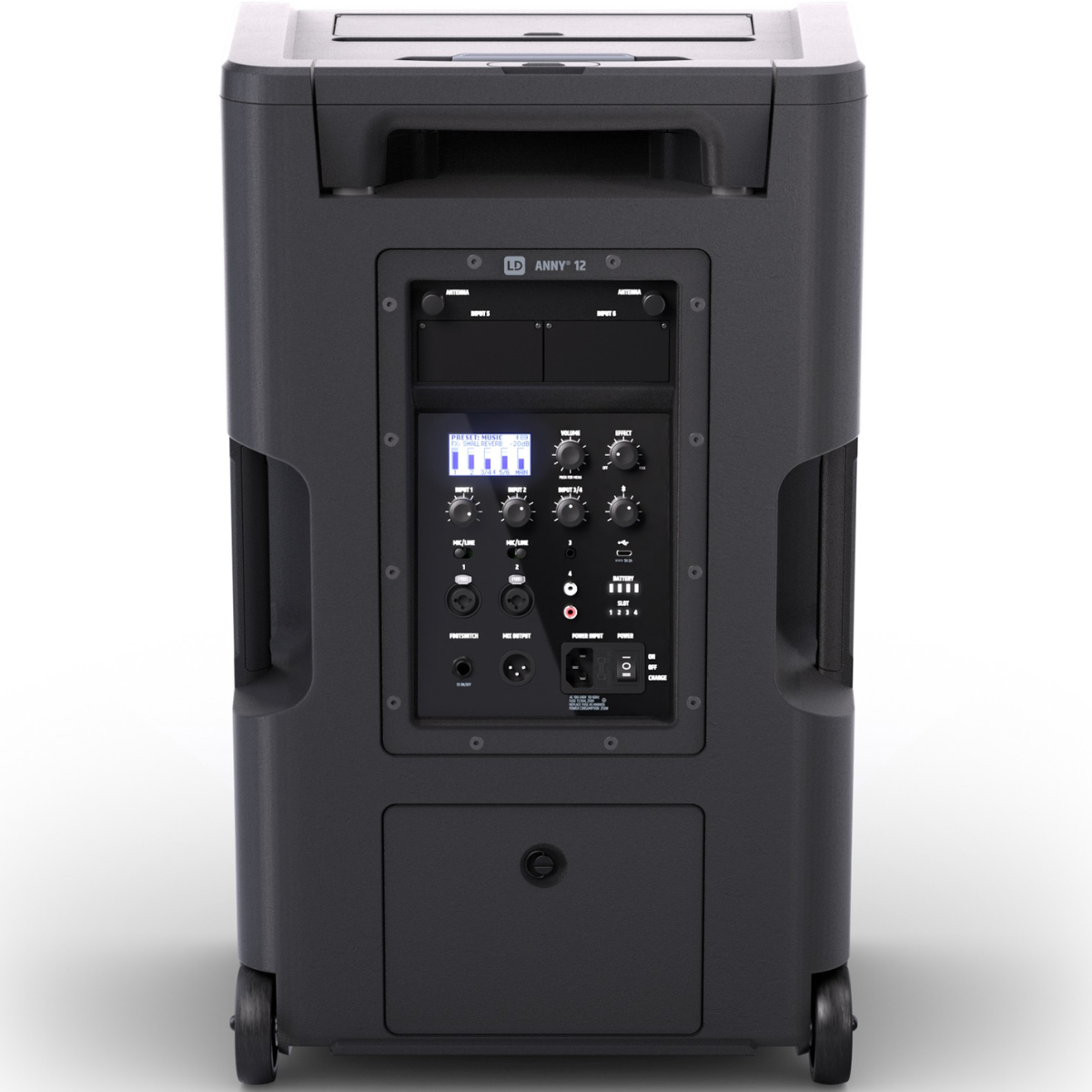 LD Systems ANNY 12 | 12in Battery Powered PA | 122dB Portable Bluetooth Speaker