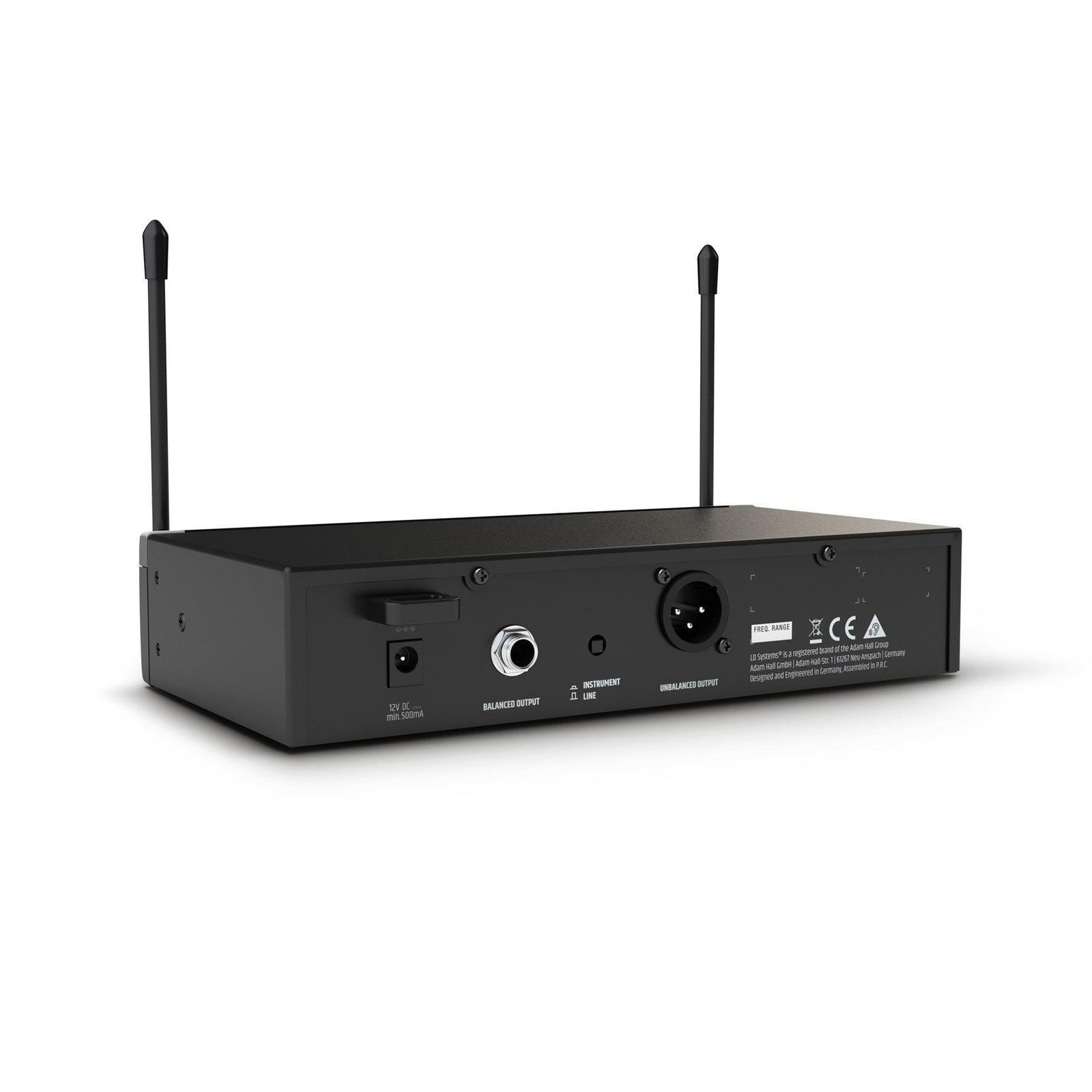 LD Systems U304.7 R | UHF Wireless Receiver 470–490 MHz | 12-Channel Diversity with IR Sync & XLR Out