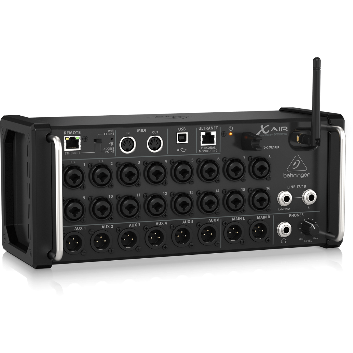 Behringer XR18 X Air | 18-Channel 12-Bus Digital Mixer | WiFi Control with USB Interface