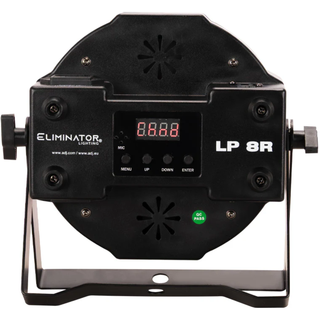 Eliminator LP 8R | 7x8W RGBW Flat Par + LED Ring | DMX & Remote with 38-Channel Mode
