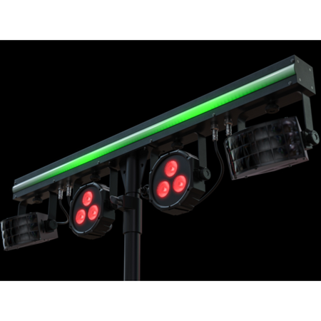 Chauvet DJ GigBAR 3 ILS | 3-in-1 Derby Par Strip System | Complete Lighting System with Tripod & Control