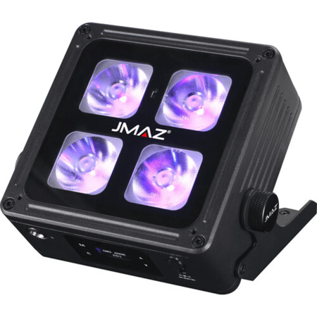 JMAZ Mad Par 4IP 6-Pack | 6x 60W RGBAW+UV, IP65 Uplights | Battery Uplight Kit with Flight Case